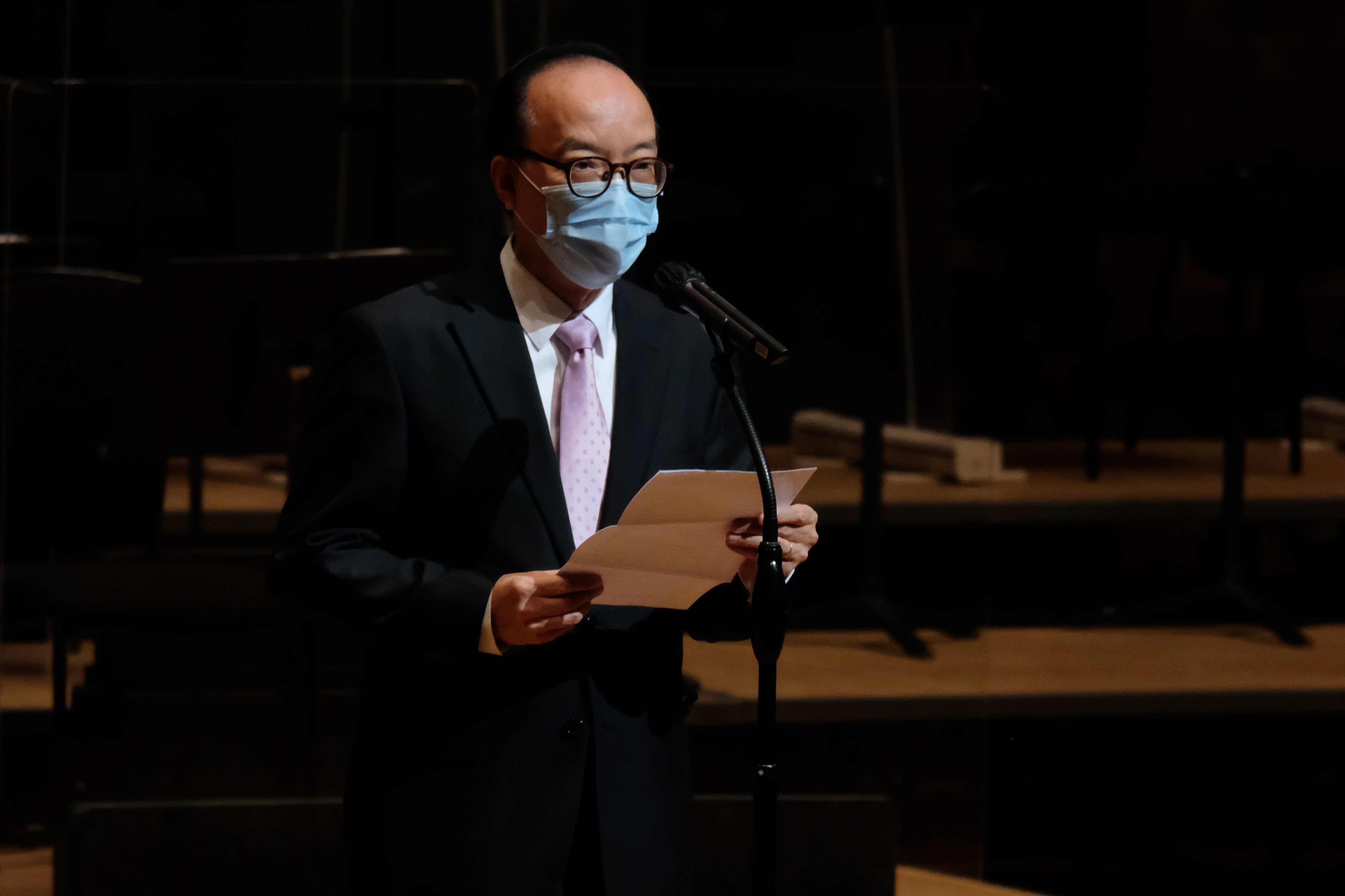 香港文聯首屆理事會會長為體演文出界立法會議員馬逢國先生。（點新聞記者麥鈞傑攝）