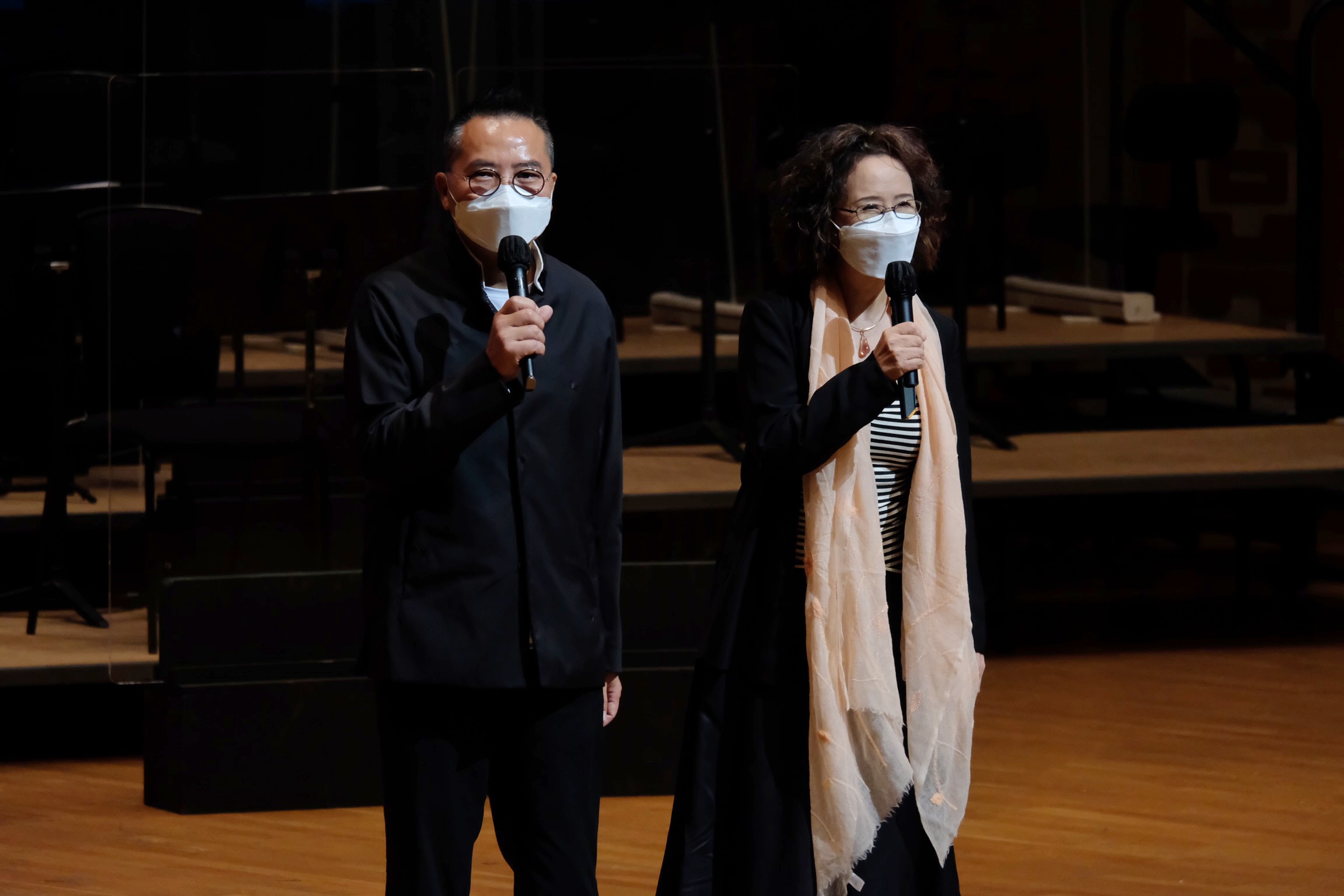 中國文聯香港會員總會成立典禮暨音樂會今晚（18日）在香港文化中心舉行。（點新聞記者麥鈞傑攝）