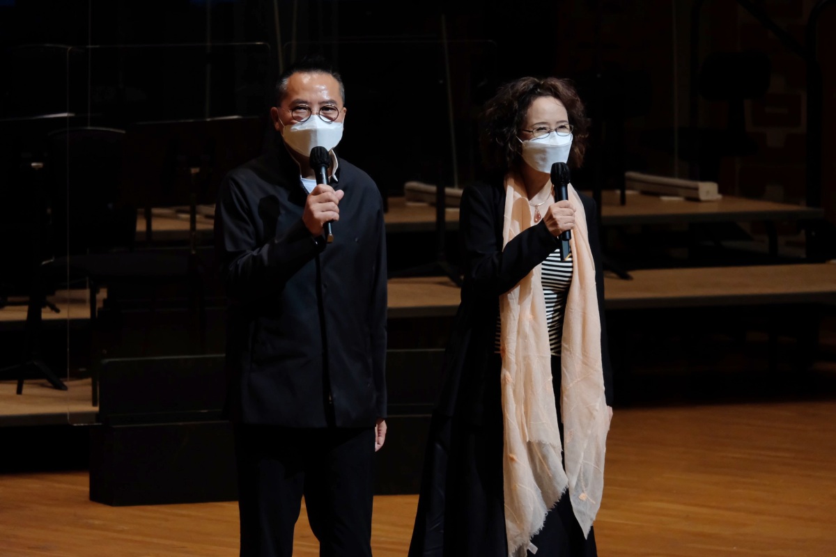 中國文聯香港會員總會成立典禮暨音樂會今晚（18日）在香港文化中心舉行。（點新聞記者麥鈞傑攝）