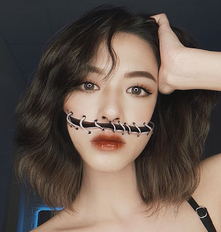 Vietnamese makeup artist uses her face to create graphic illusions