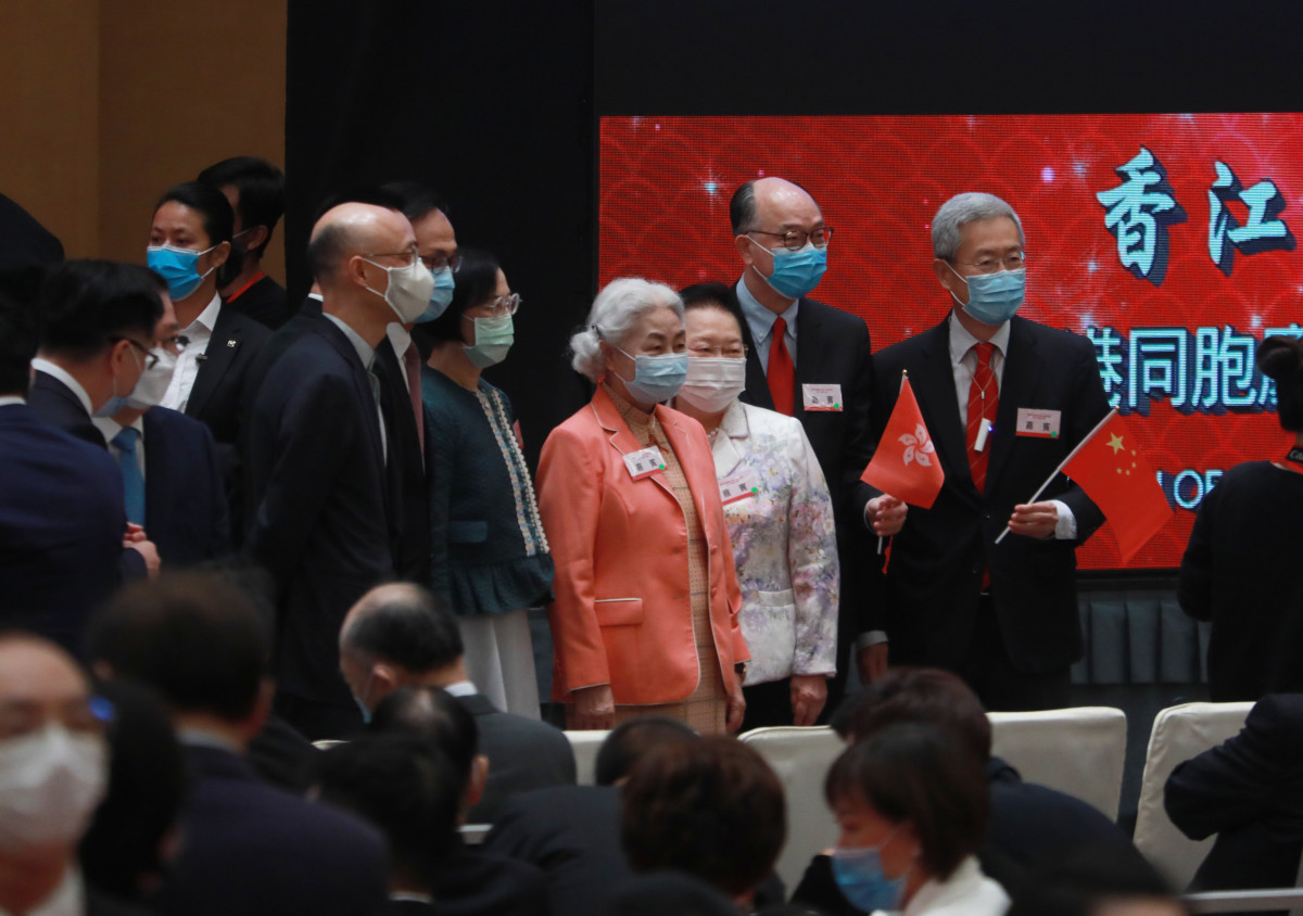 香港社會各界人士隆重慶祝新中國成立71周年。（點新聞記者攝）