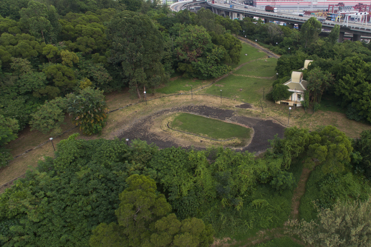 葵涌公園早於2000年9月已經完成復修，荒廢20年。（點新聞記者麥鈞傑攝）