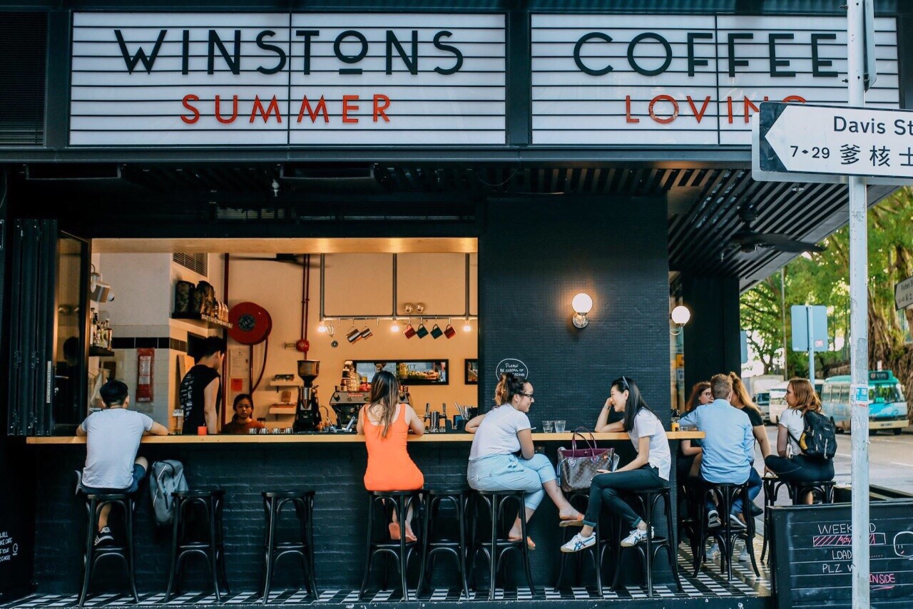 Winstons Coffee堅尼地城店。