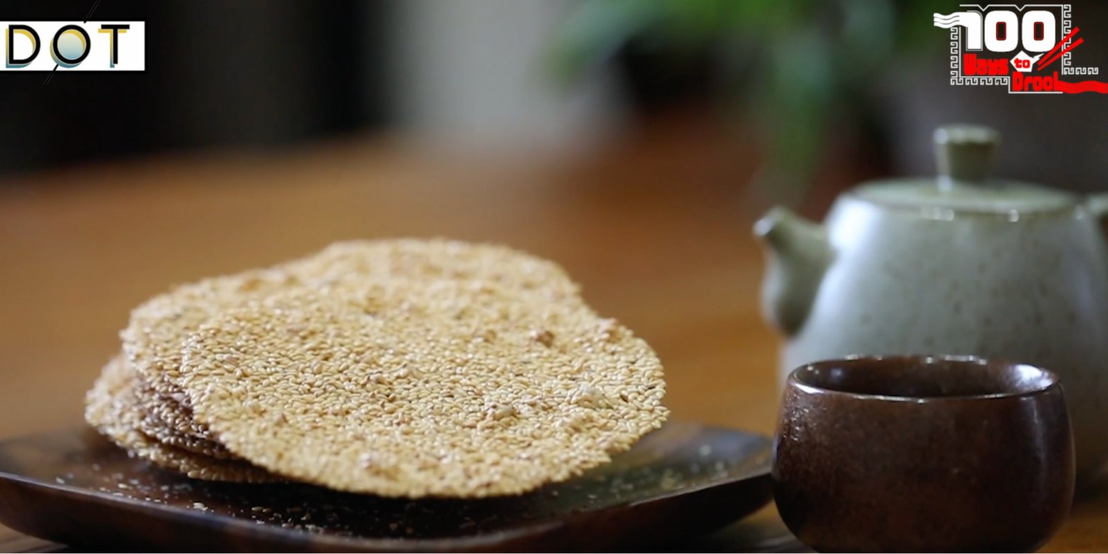 100 Ways To Drool | Perfect match with tea: Zhoucun sesame seed cake
