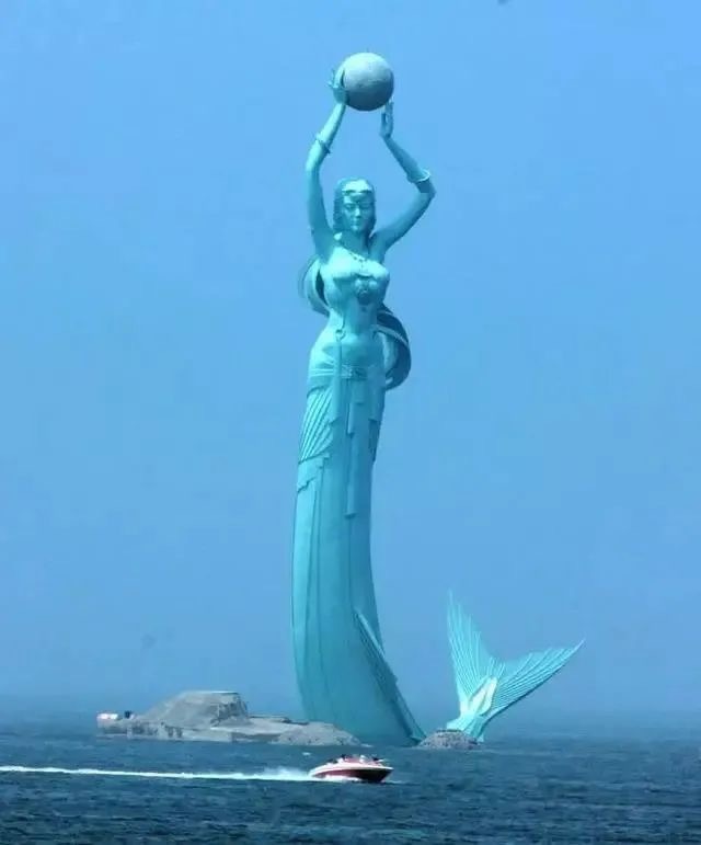 Liaoning's Bayu Princess Sculpture - 60 meters high (Internet)