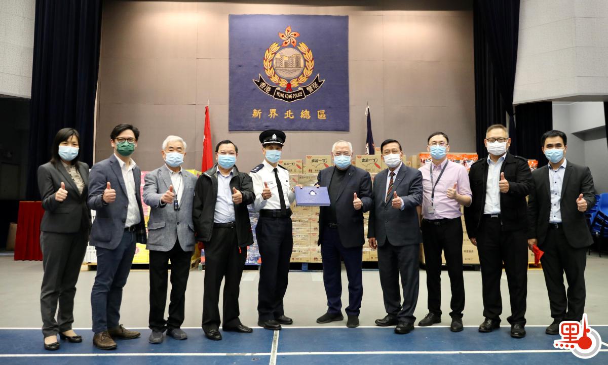 中華出入口商會慰問警隊。