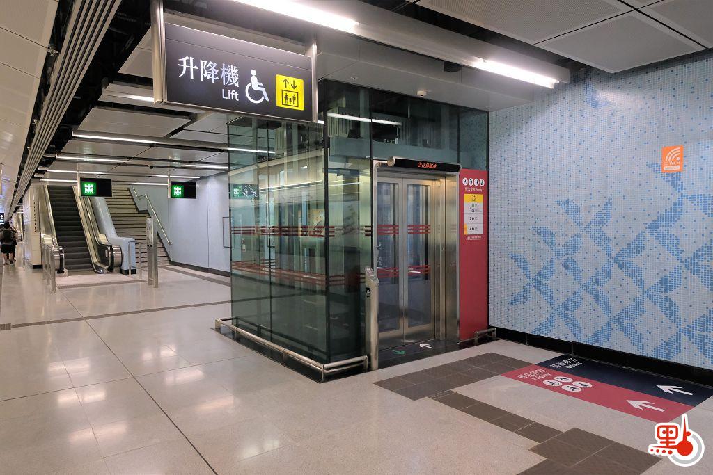 土瓜灣站內無障礙設施。（點新聞記者麥鈞傑攝）