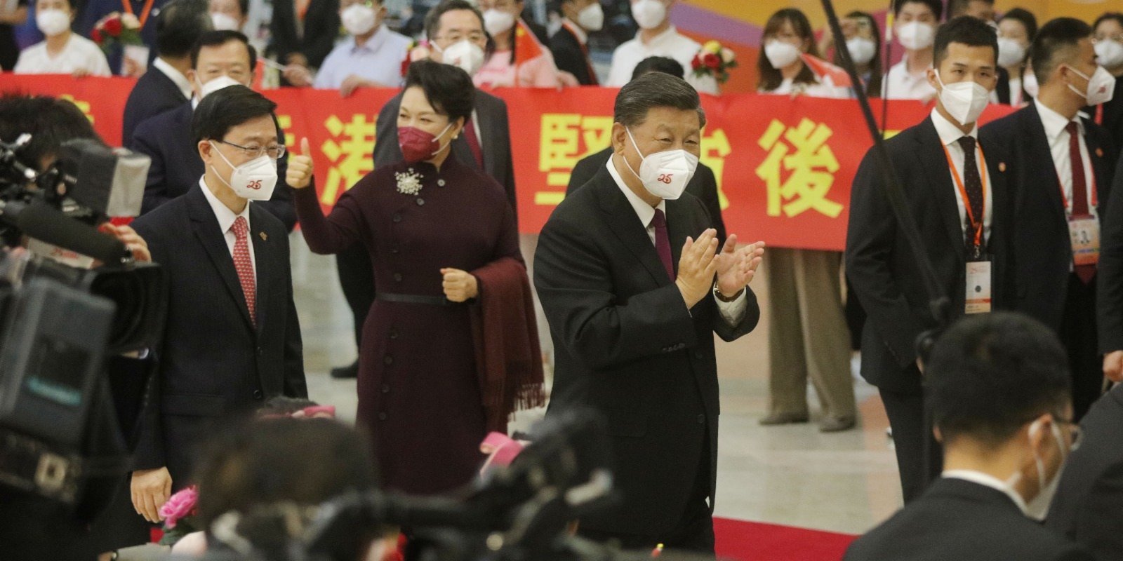 （有片）圓滿結束在港活動　習近平離開香港