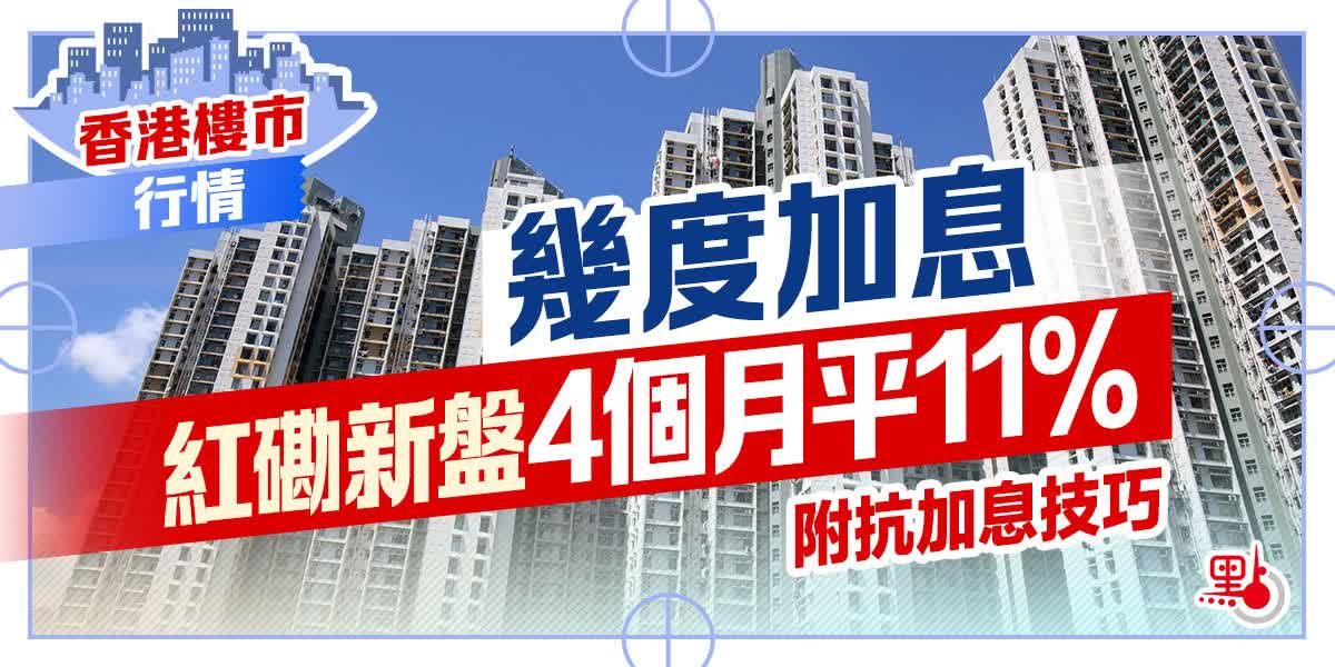 【香港樓市·行情】幾度加息　紅磡新盤4個月平11%