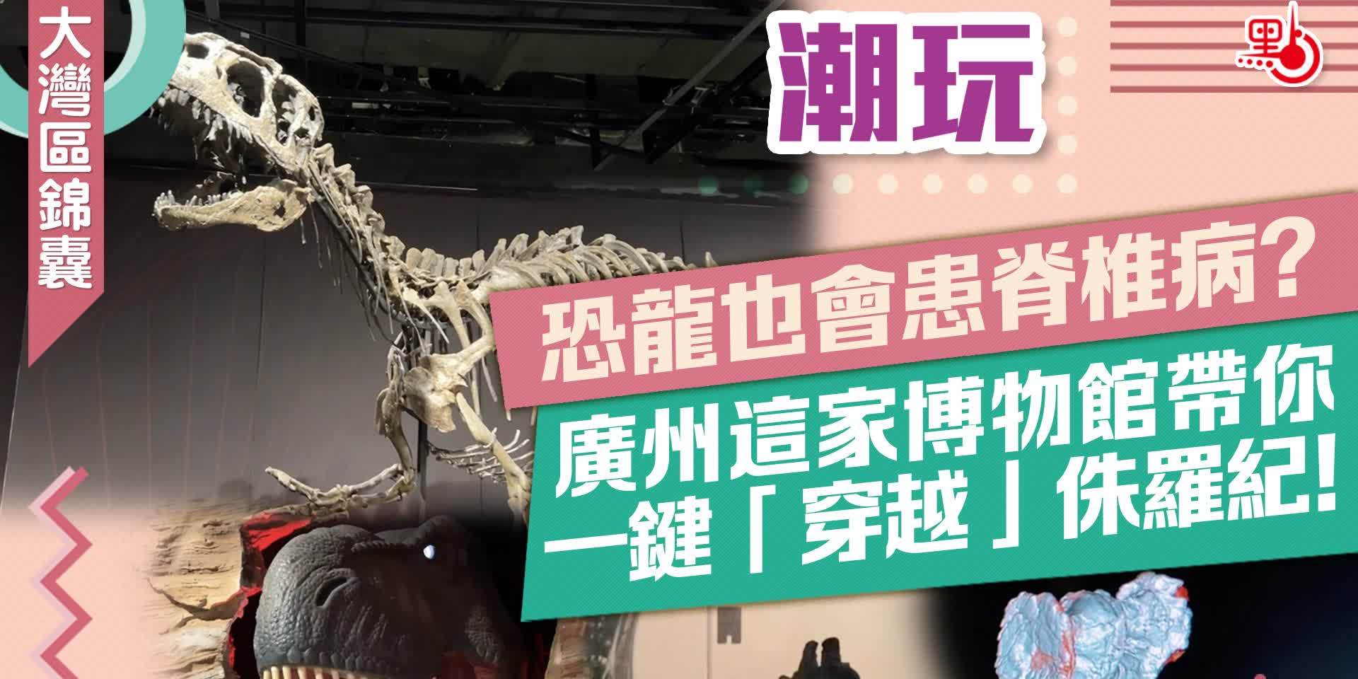 大灣區錦囊·潮玩｜恐龍也會患脊椎病？廣州這家博物館帶你一鍵「穿越」侏羅紀！