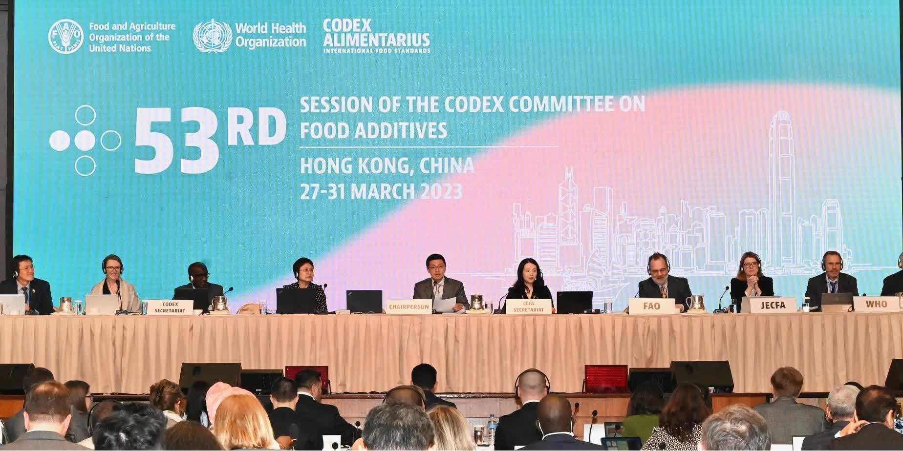 53rd Session of the Codex Committee on Food Additives opens in Hong Kong