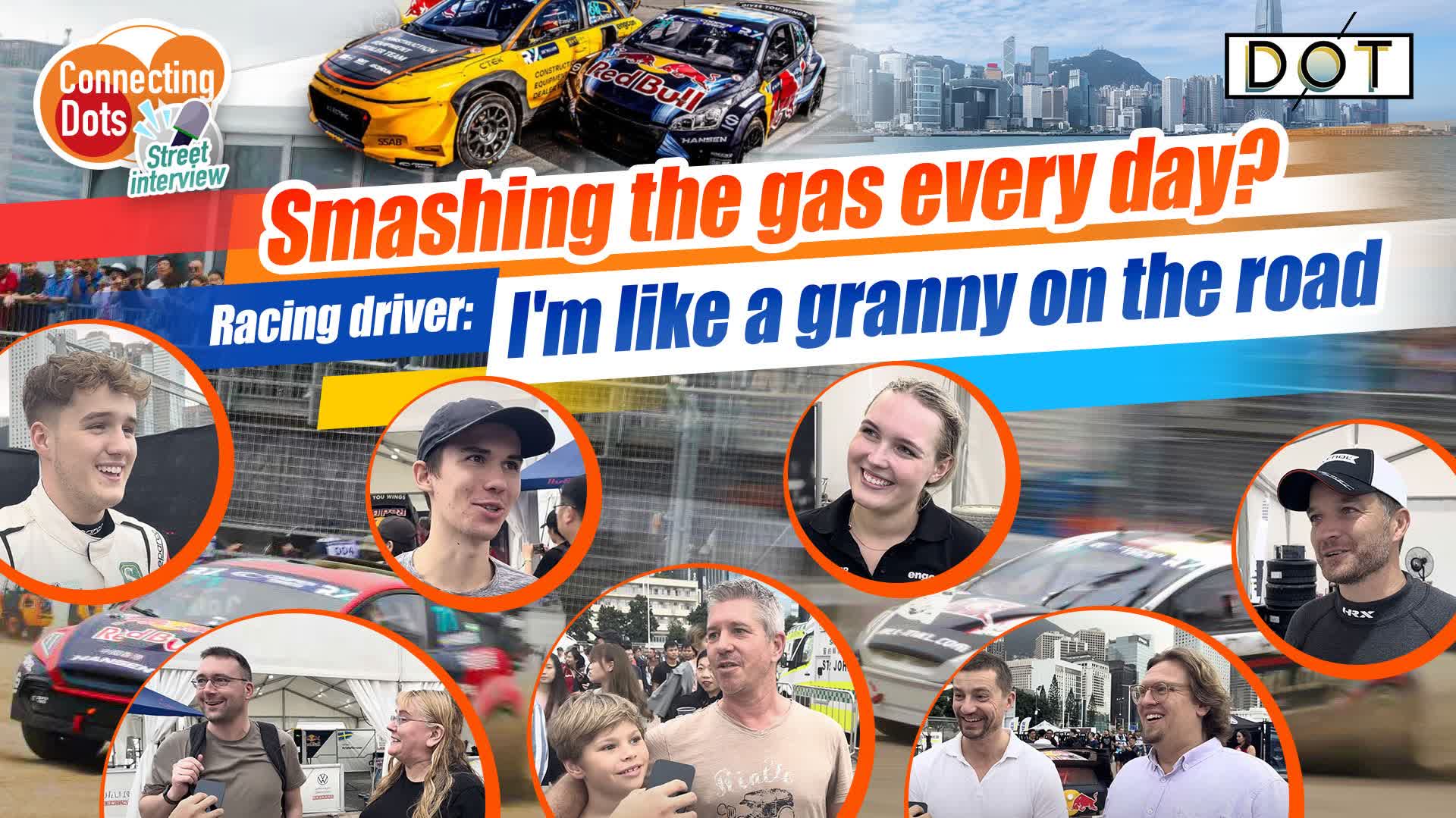 Connecting Dots | Smashing the gas every day? Racing driver: I'm like a granny on the road