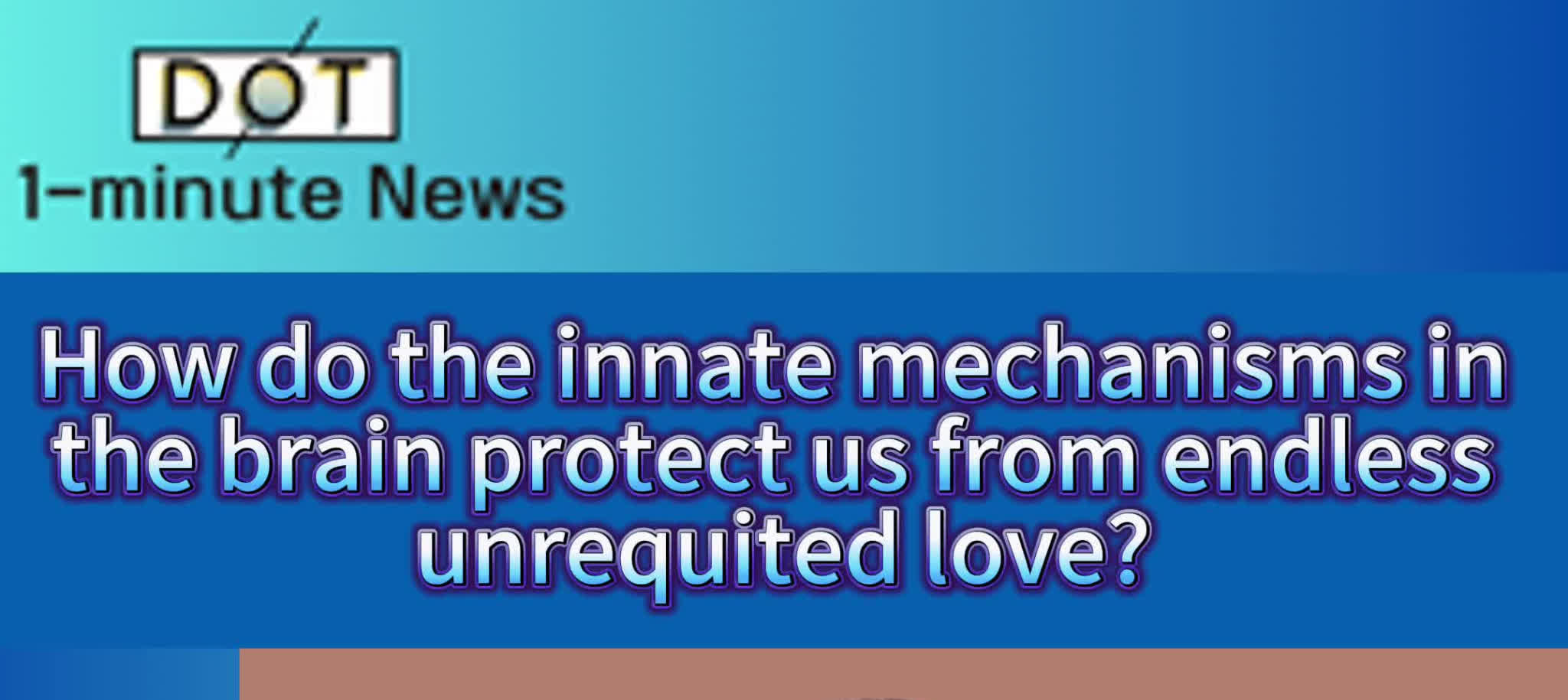 1-minute News | Say goodbye to unrequited love! Self-protection mechanism works