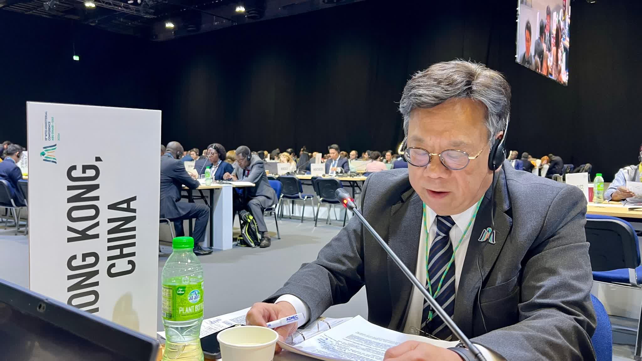 Algernon Yau: Revitalizing fully and well-functioning system serves interest of all WTO members