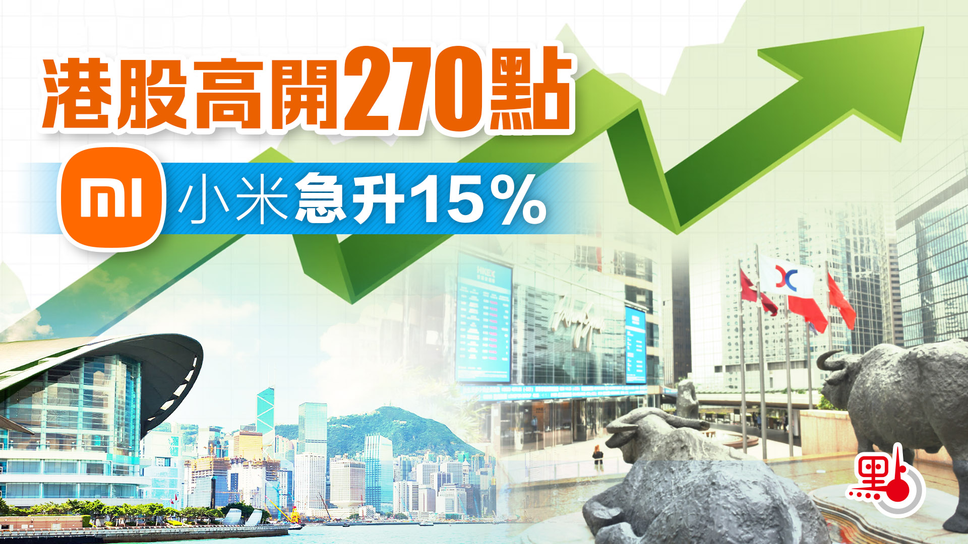 港股高開270點小米急升15% - 財經快訊- 點新聞