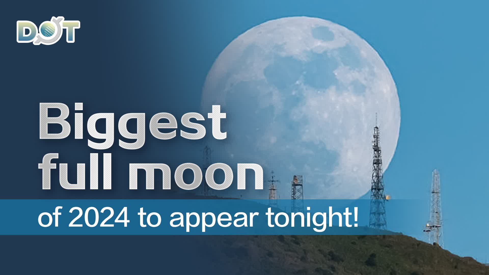 Biggest full moon of 2024 to appear tonight!