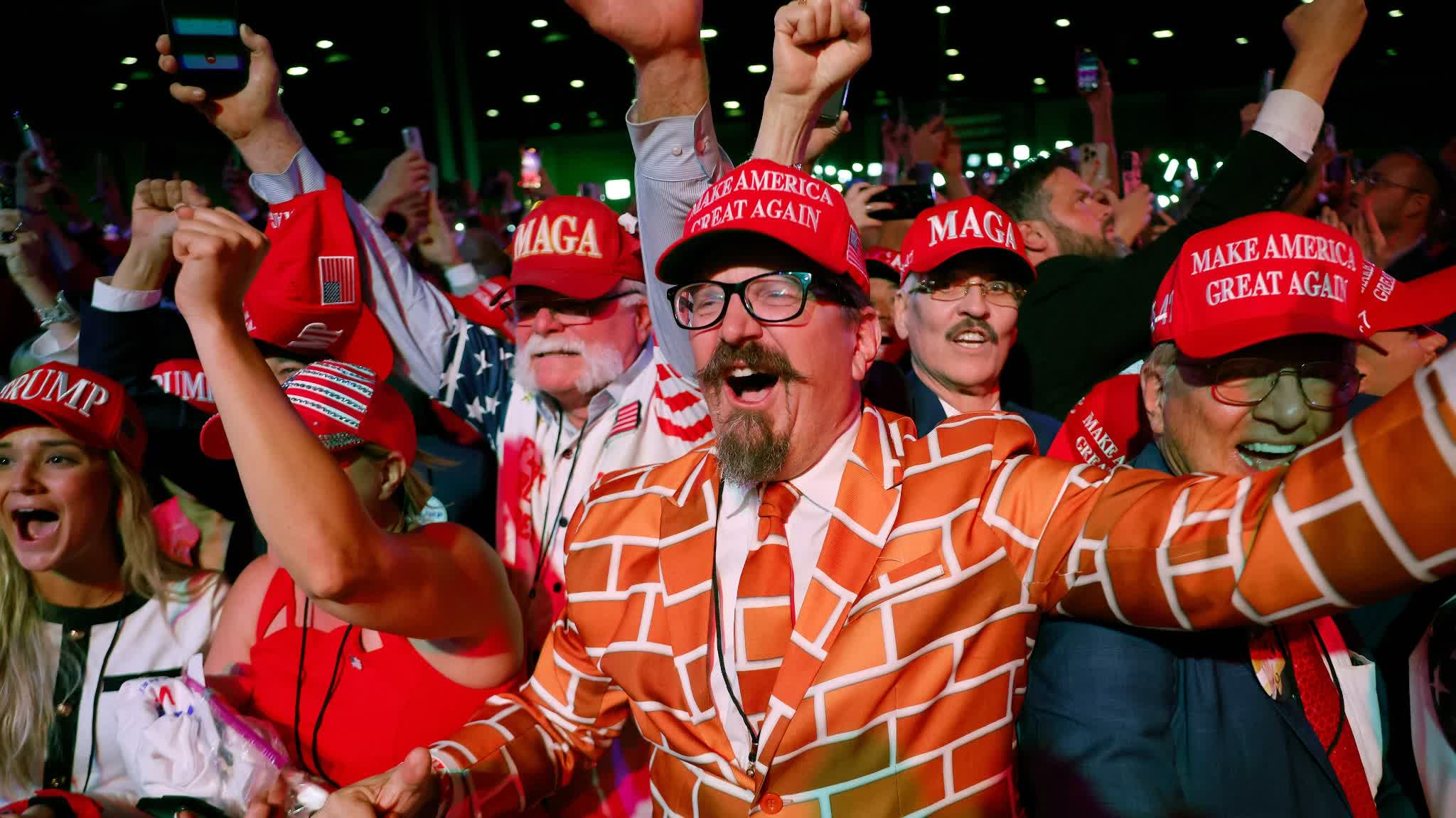 US presidential election | Trump fans cheer party, Harris supporters upset