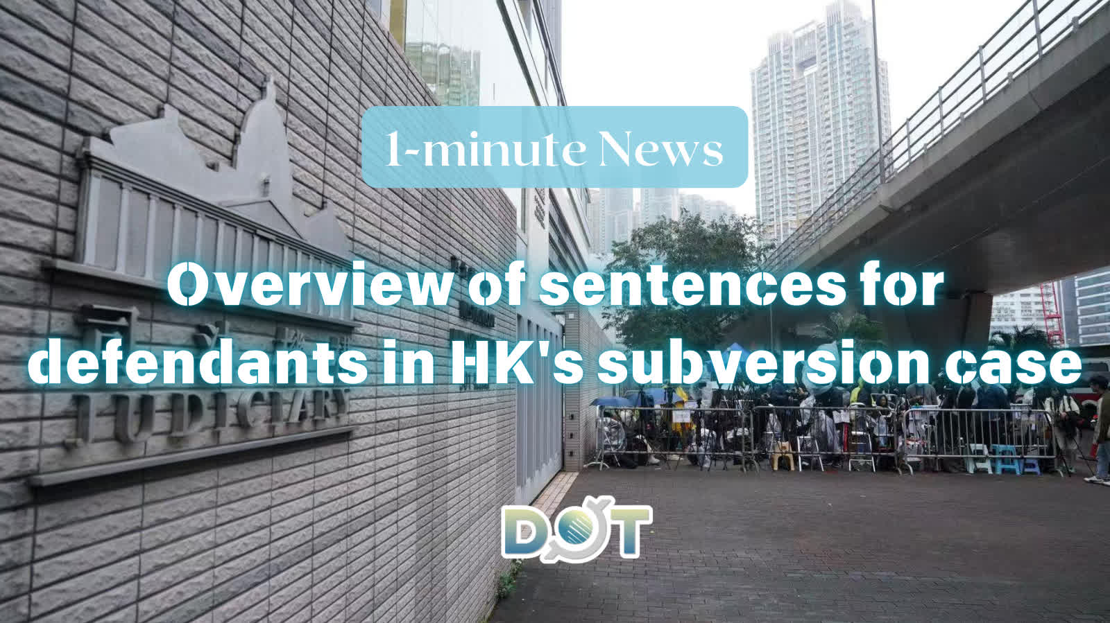 1-minute News | Overview of sentences for defendants in HK's subversion case