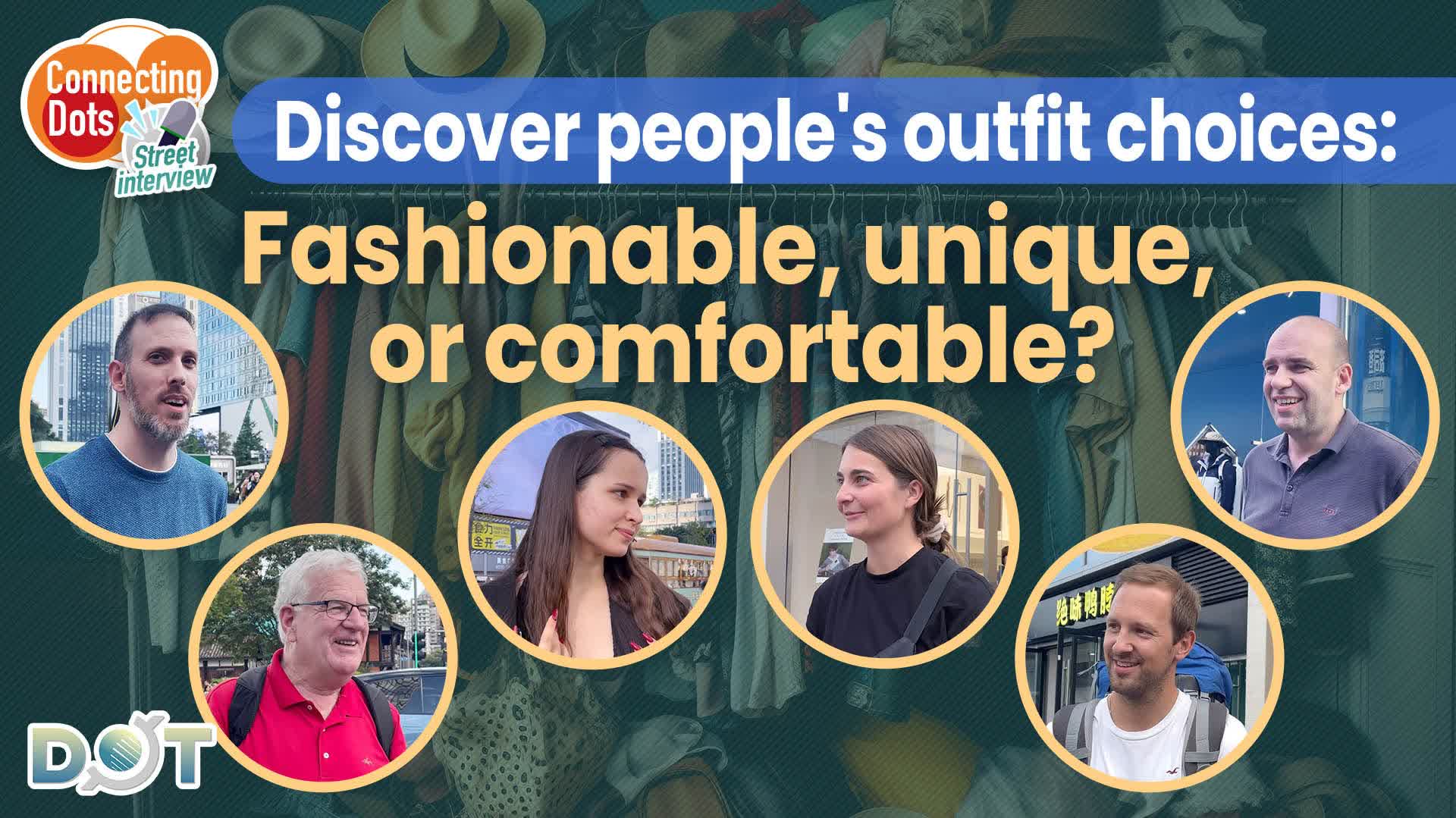 Connecting Dots | Discover people's outfit choices: Fashionable, unique, or comfortable?