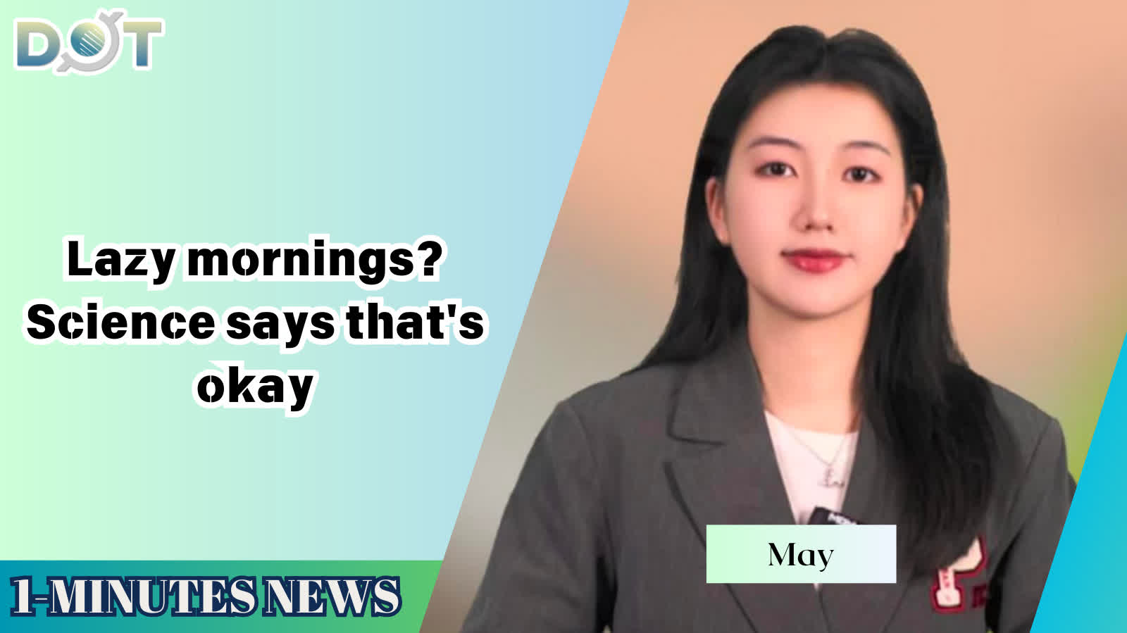 1-minute News | Lazy mornings? Science says that's okay