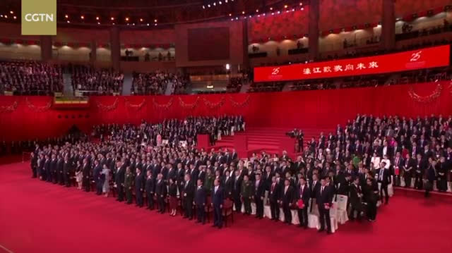 Watch This | Audience joins in to sing 'Ode to the Motherland' at gala for Macao's return anniversary