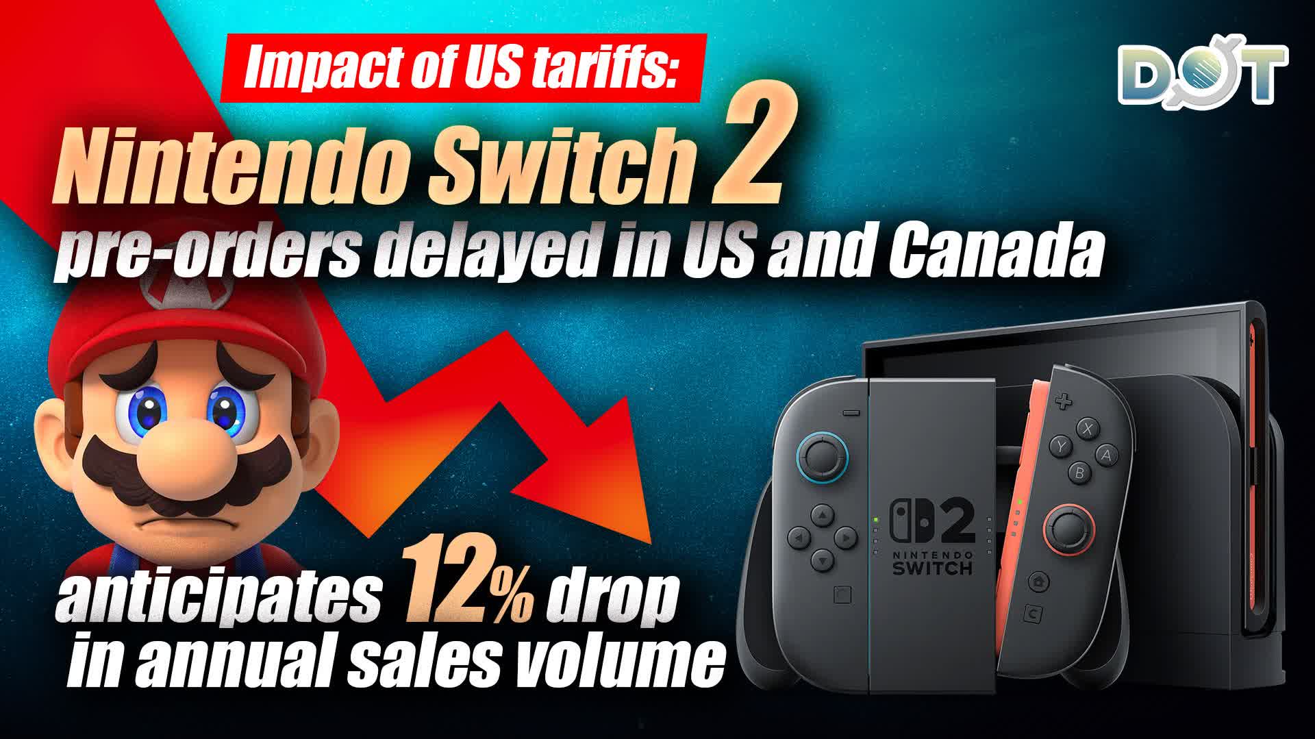 Impact of US tariffs: Nintendo Switch 2 pre-orders delayed in US and ...