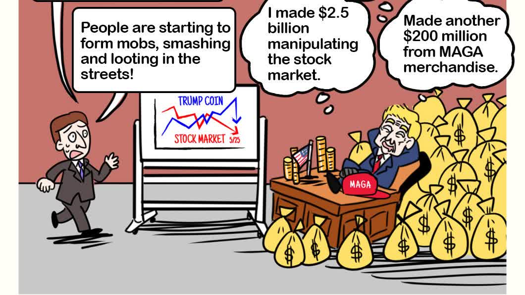 Caricature: Great national thief