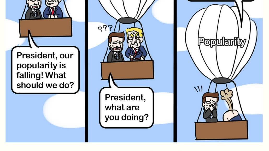 Caricature: Fart for popularity