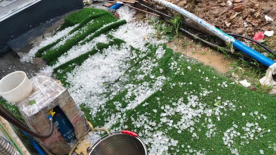 （有片）北上注意！廣州狂風暴雨降冰雹　黃埔區發布龍捲風警報