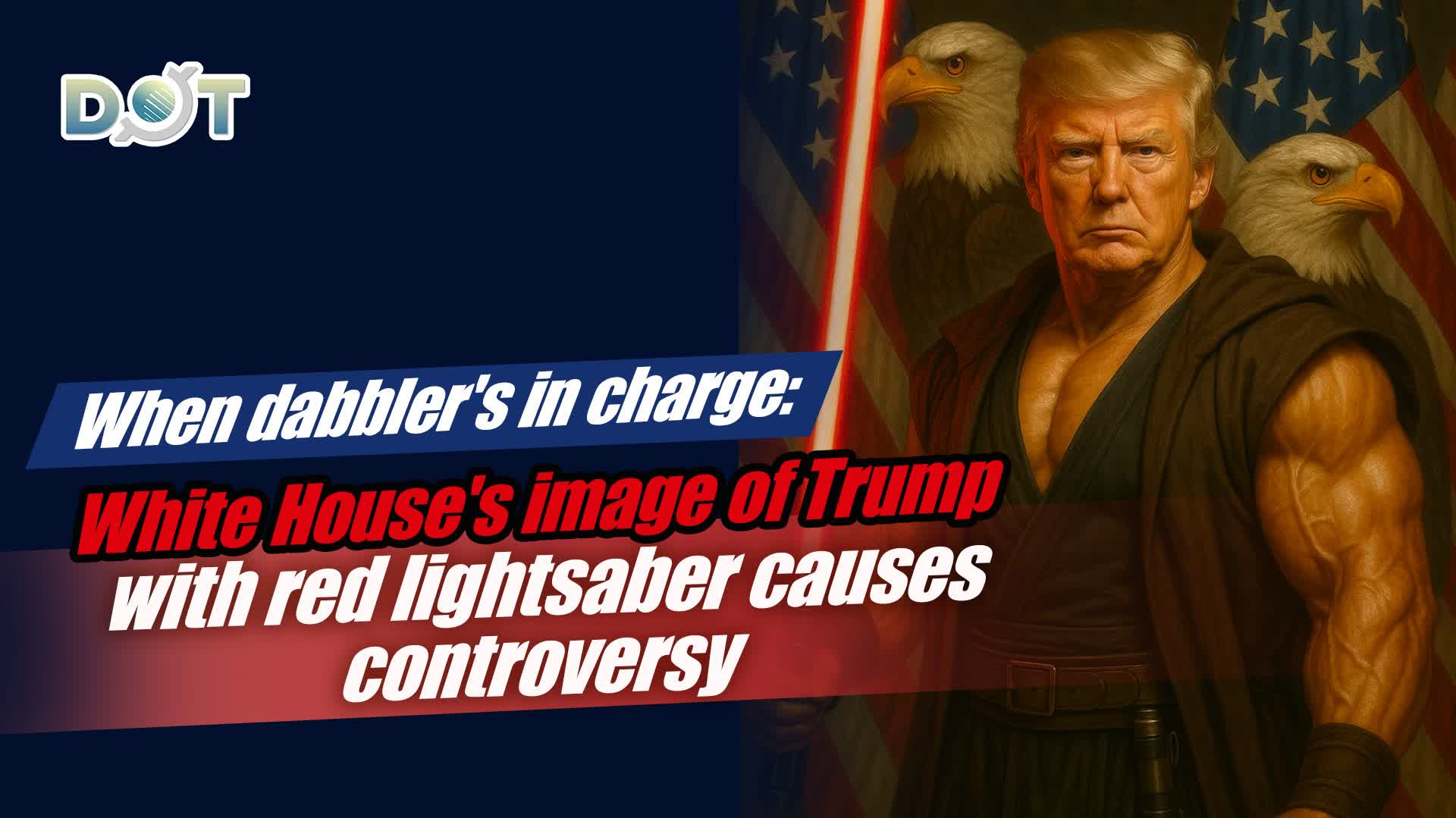1-minute News | When dabbler's in charge: White House's image of Trump with red lightsaber causes controversy