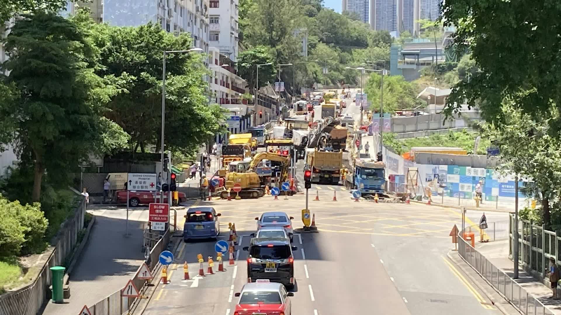 協和街爆水管巴士改道交通擠塞　聯合醫院提醒市民留意