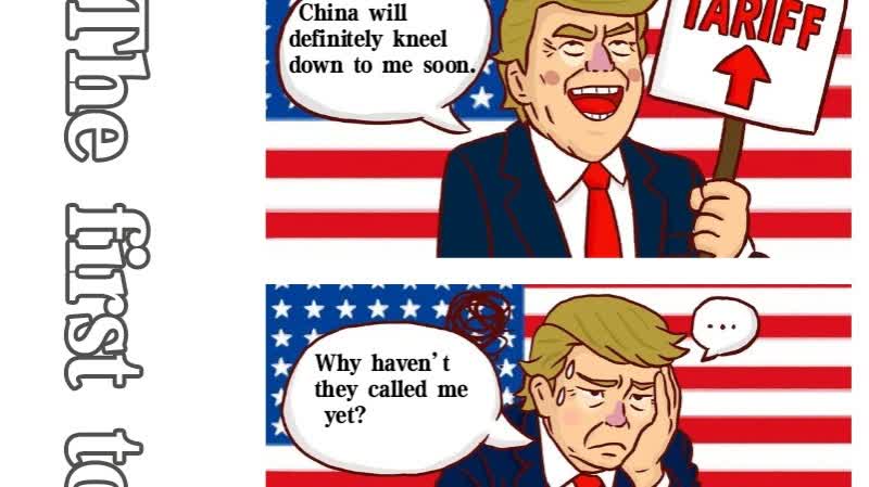 Caricature: The first to kneel