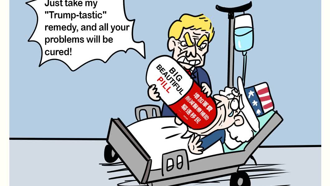 Caricature: 'Trump-tastic' remedy