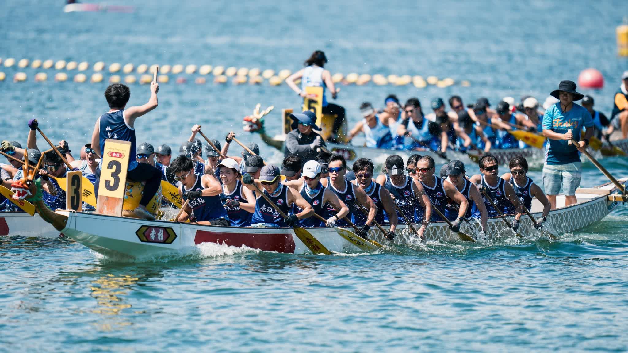 HK International Dragon Boat Races held tomorrow: Eight departments compete at Victoria Harbour