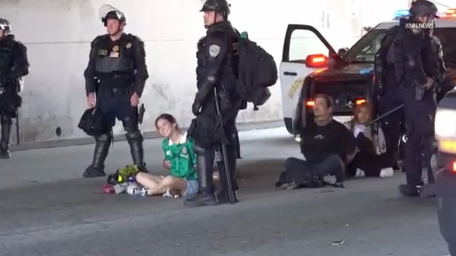 LA's turmoil |  Unrest escalates in Los Angeles: 378 arrested over four days of protests