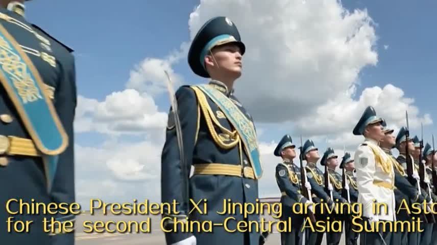 Watch This | Moments in motion: Xi arrives in Astana for China-Central Asia Summit