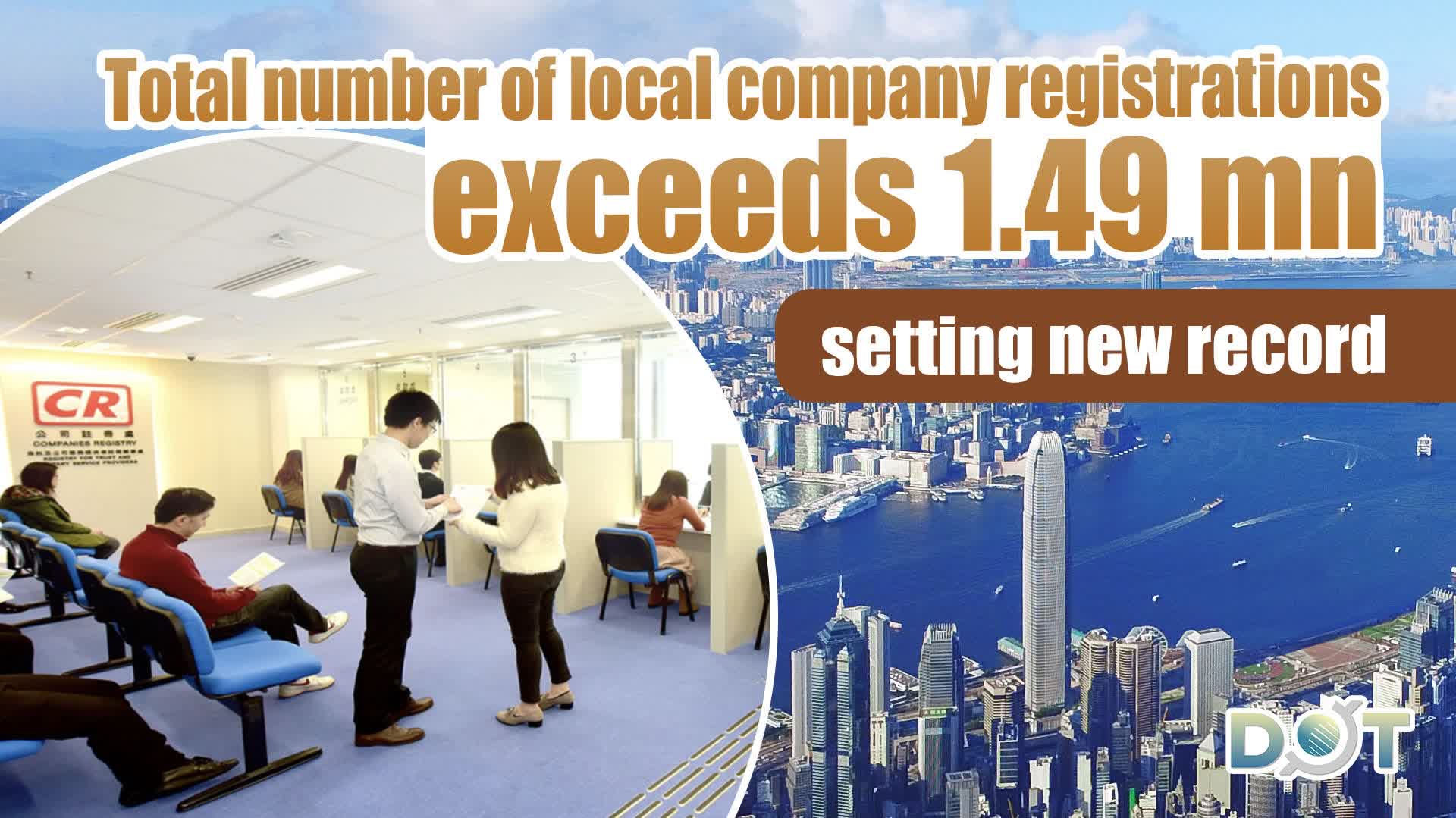 Total number of local company registrations exceeds 1.49 mn, setting new record