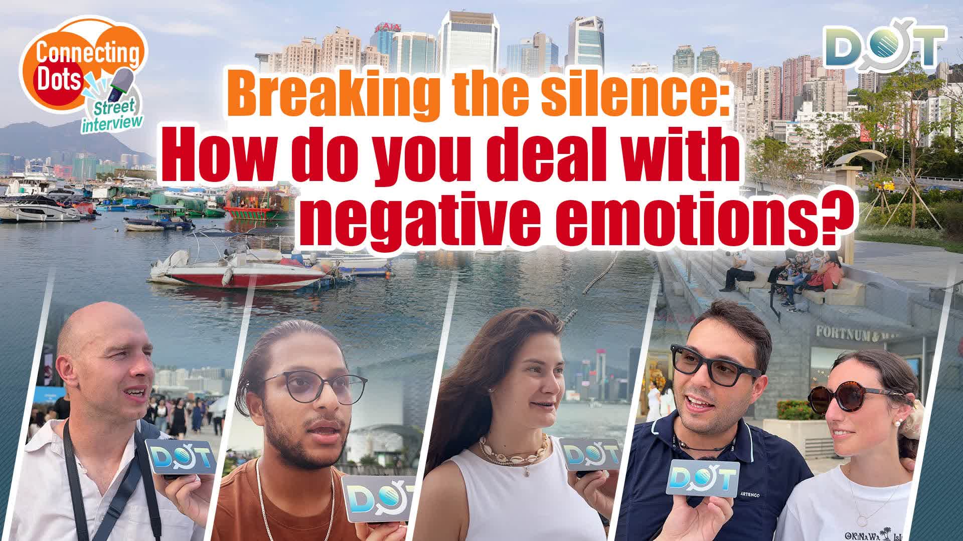 Connecting Dots | Breaking the silence: How do you deal with negative emotions?