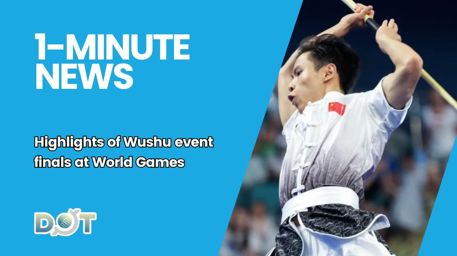 1-minute News | Highlights of Wushu event finals at World Games