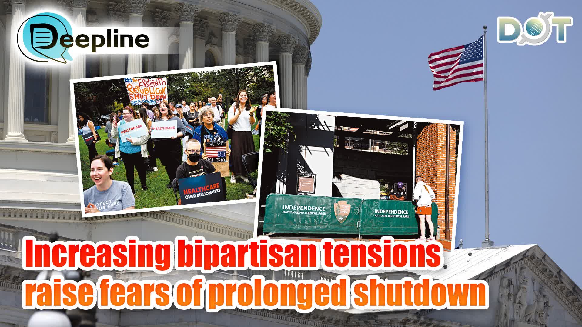 Deepline | Increasing bipartisan tensions raise fears of prolonged shutdown