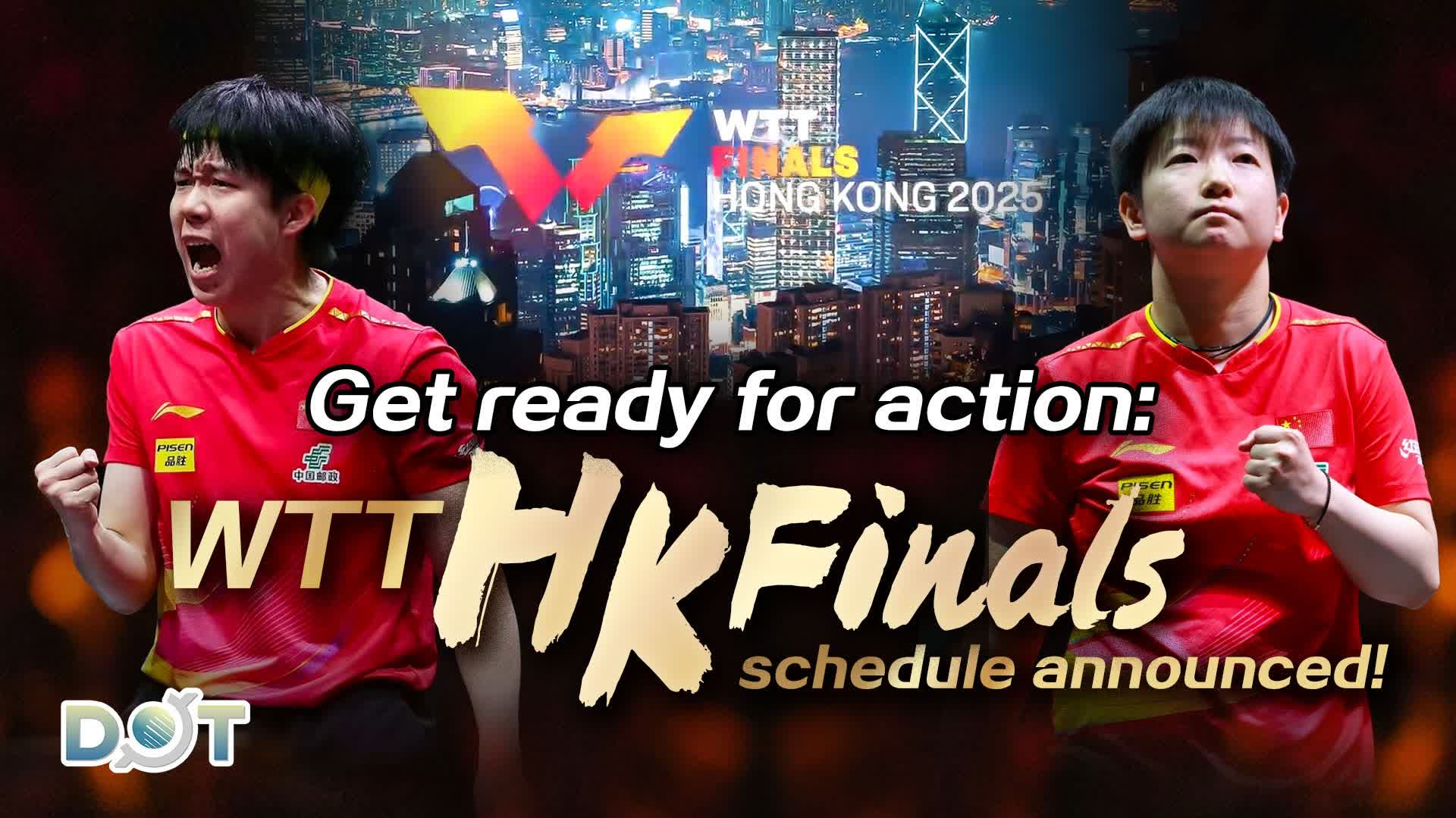 Get ready for action: WTT HK Finals schedule announced!