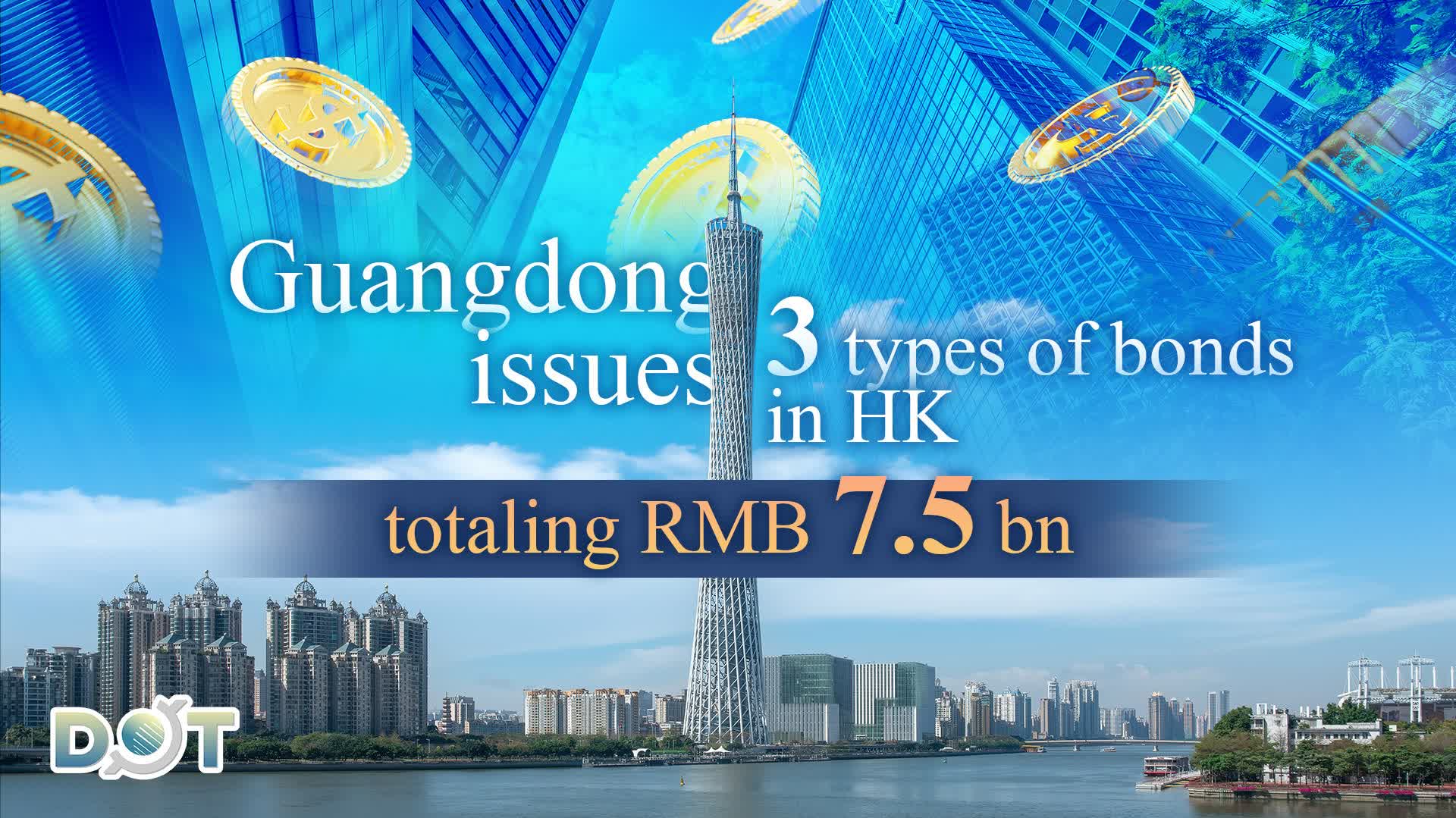 Guangdong issues 3 types of bonds in HK, totaling RMB 7.5 bn