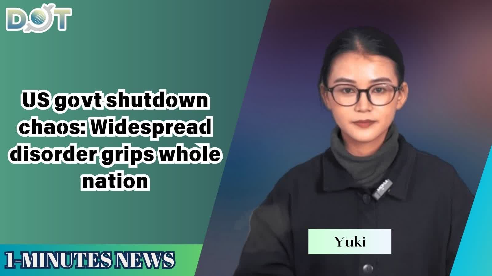 1-minute News | US govt shutdown chaos: Widespread disorder grips whole nation