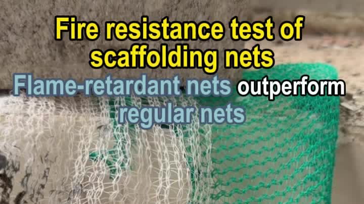 Wang Fuk Court No. 5 fire | Fire resistance test of scaffolding nets: Flame-retardant nets outperform regular nets