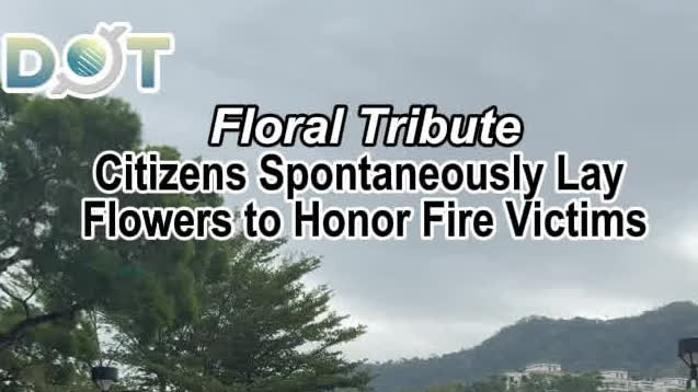 Watch This | Citizens bring flowers, cards to mourn Wang Fuk Court fire victims