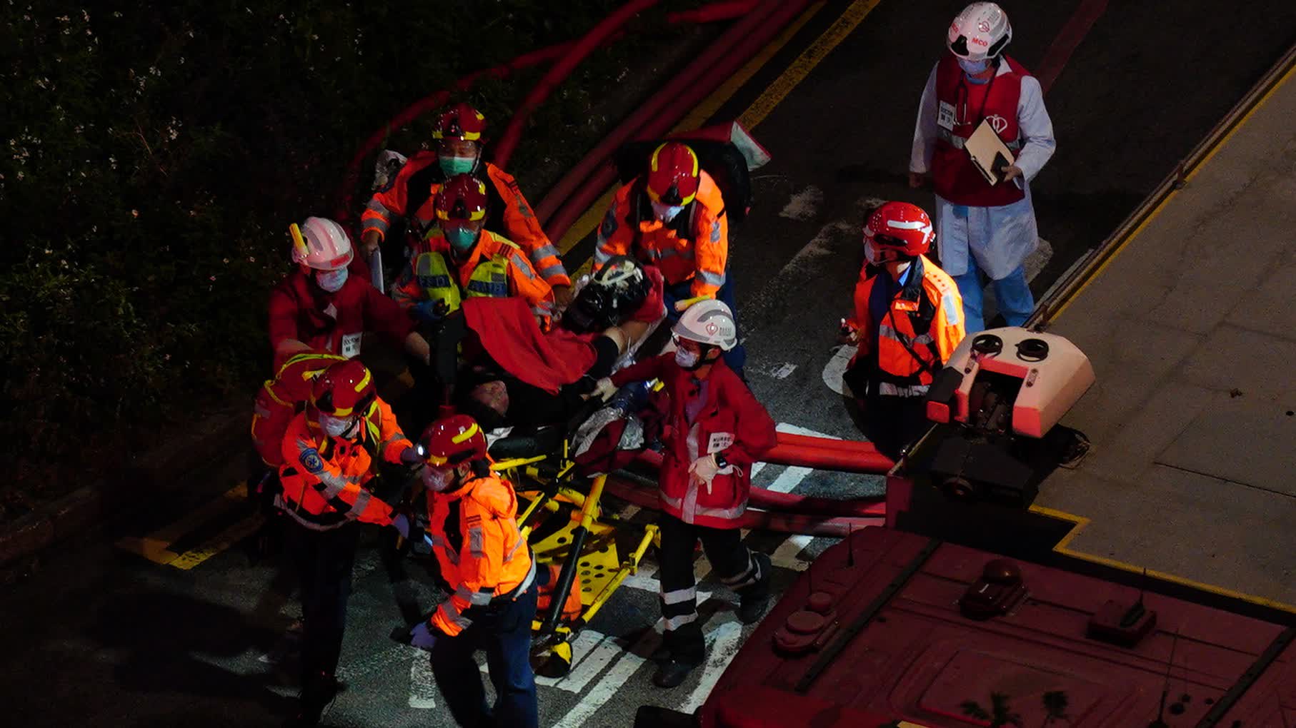 Wang Fuk Court No.5 fire | Fire Services Department: 12 injured firefighters discharged from hospital