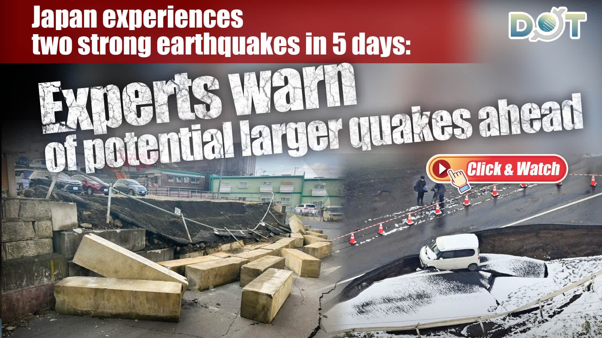 Watch This | Japan experiences two strong earthquakes in 5 days: Experts warn of potential larger quakes ahead