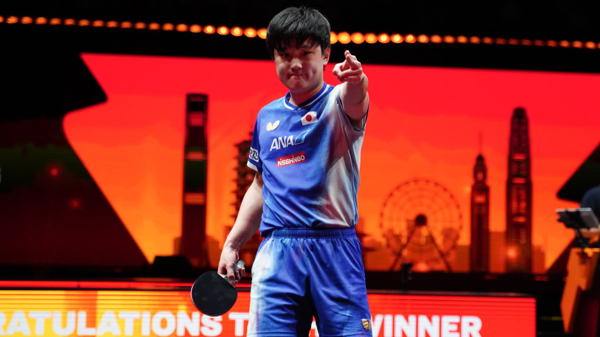 (Photos) WTT HK | Tomokazu Harimoto claims Men's Singles title with 4-2 victory over Truls Moregard