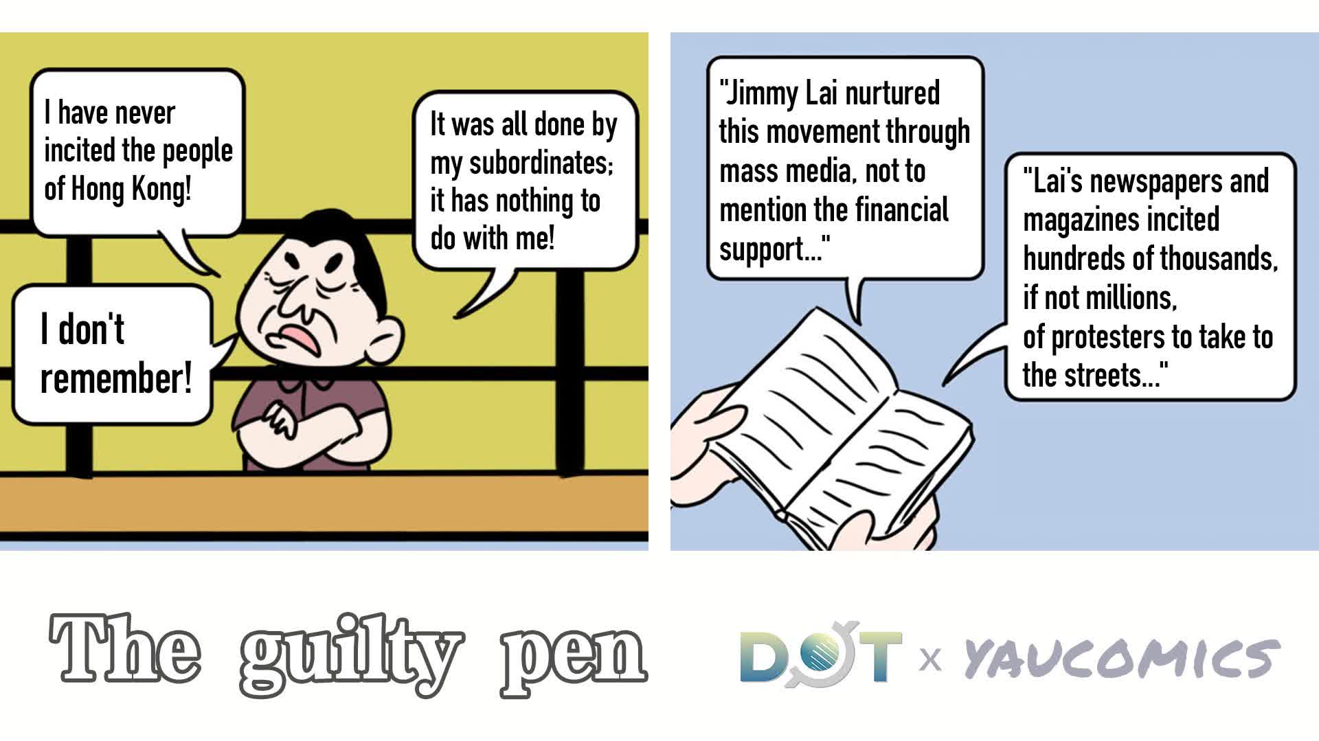 Caricature: The guilty pen