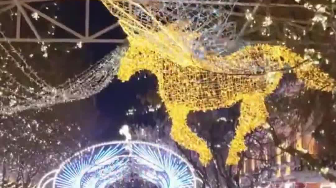 Watch This | Light decorations illuminate Harbin Central Street